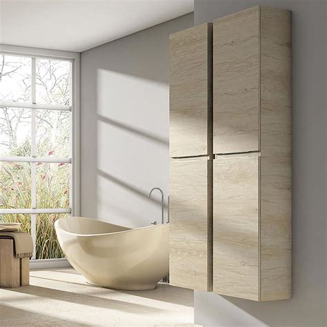 esquema de columna de baño suspendida