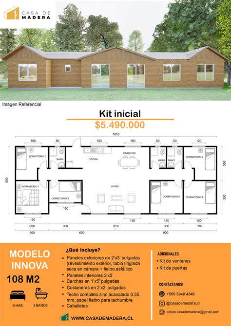 vivienda prefabricada de 175 m2 con 4 dormitorios