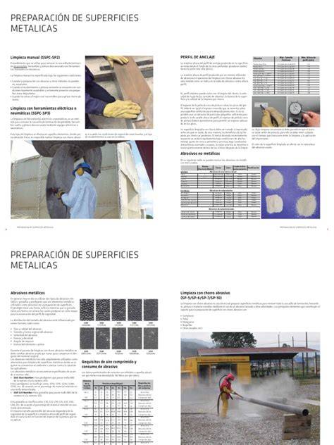 infografico de pasos de preparacion de superficies
