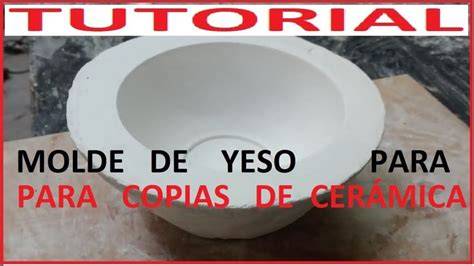 Molde de yeso para platos paso a paso (infografía)