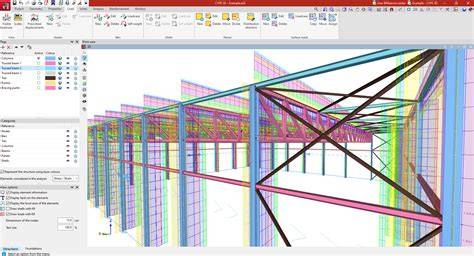 estructura de CYPE 3D y visualización 3D (diagrama de interfaz)