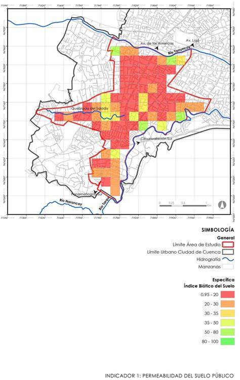 Mapa de permeabilidad del terreno y morteros