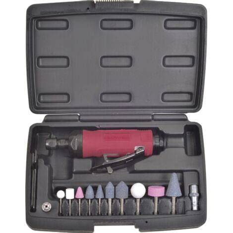conjunto mini amoladora neumática y estuche