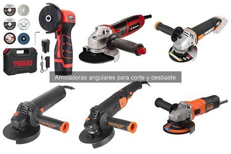 imagen comparativa de amoladoras en taller