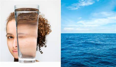 color del agua y cerámica