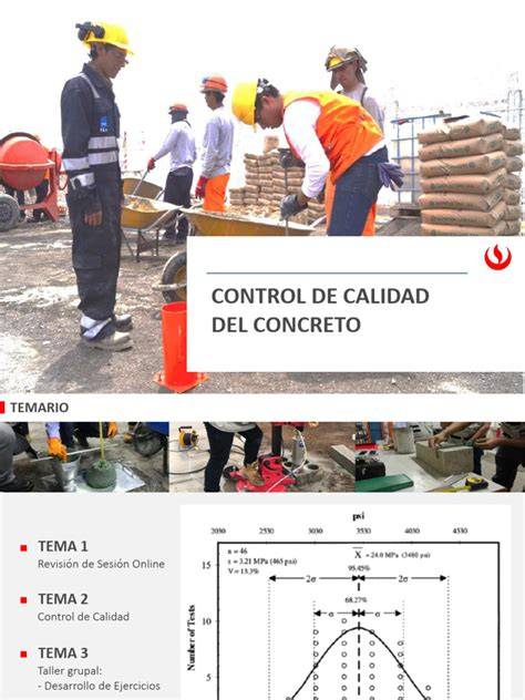 control de calidad de vertido de hormigón (8 palabras)