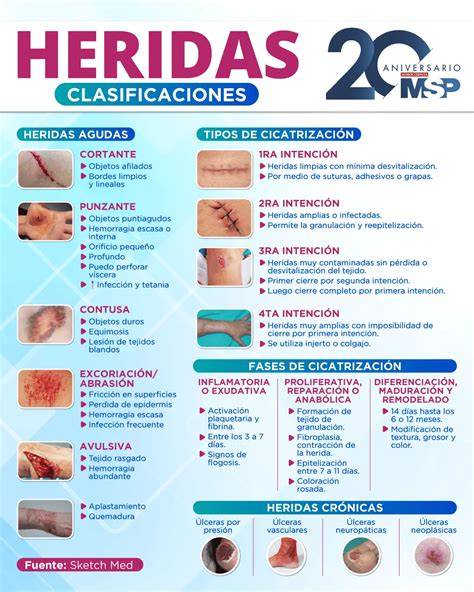 informe de cuidados posquirúrgicos (diagrama de heridas y curación)