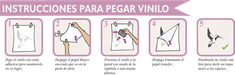 instrucciones de aplicación de vinilo adhesivo